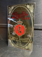 A Vintage Stroh’s Beer Glass Mirror Bar/Advertising Sign New Old Stock USA picture