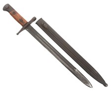 WWII WW2 Era Italian M1891 Carcano Bayonet w/ Scabbard picture