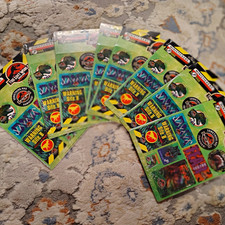 1997 The Lost World: Jurassic Park Mini Stickers Card From Blockbuster Video picture