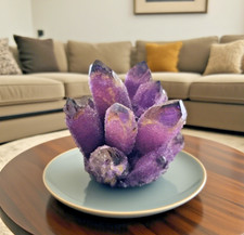 300g+ Natural Rare Large Raw Deep Amethyst Crystal Cluster Mineral Specimens picture