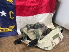 VTG  MSA Reversible Helmet Cover Woodland/DCU Camo Large M/L USED picture