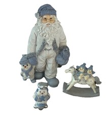 Vintage Snow Buddies Figurines “Ride 'em Buddies”, Baker Snowmen & Santa Clause picture