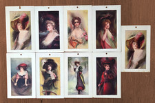 1908 Art Nouveau James Ross Bryson Calendar Prints (9) Edwardian Glamour Girls picture
