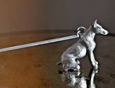 Pewter Doberman Pinscher Dog Puppy Candle Snuffer Handled Tableware Gift picture