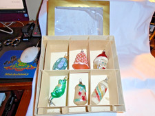 Vtg West Germany Blown Mercury Glass Ornaments Mica Frogs Santa Windmill + K-42 picture