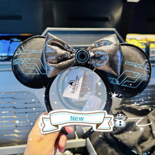 Disney authentic 2024 Tron Minnie mouse ear headband disneyland exclusive picture