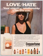 Coppertone Lite Lotion SPF 4 Skin Care Tanning Moisturizer 1987 Vintage Print Ad picture