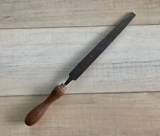 Vintage Antique Disston Porter File Tool Made In USA Wooden Handle 15.75