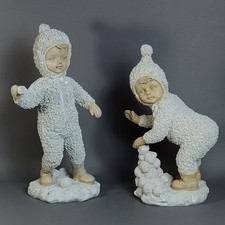 Vintage Snow Baby Figurines Winston Marketing 11.5