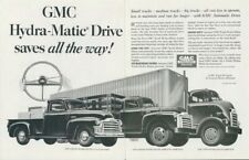 1952 GMC Trucks Hydra Matic Automatic Drive Safety Save Money Fuel Print Ad SP11 picture