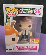 Funko Pop Freddy White w/Blue Varsity Letterman Jacket 2018 SDCC Limit 450 Pcs  picture