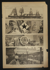 Harper's Weekly 1879 Magazine Engraving New Steamship Arizona Guion Line picture
