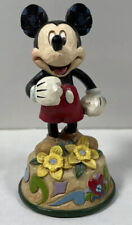 Jim Shore Mickey Mouse Figurine March Birth Stone Aquamarine Daffodil Disney picture
