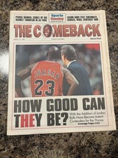 1995 Michael Jordan Returns Newspaper.   picture