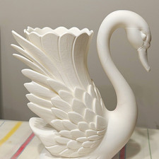 White Swan Bird Figurine - Swan Figurine Bird Decor Collectible Figurine picture