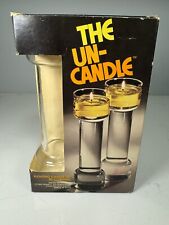 The UN-CANDLE Vintage Floating Candle Set 9” Complete in Box Corning picture