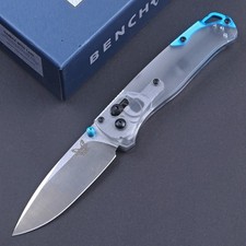 Light Weight Transparent PEI Handle Axis Lock Spear Point Pocket Knife Folding picture