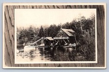 PC1/ Loon Lake Warren Co New York RPPC Postcard c1910 Hukween Lodge 513 picture