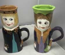 Susan Paley Bella Casa Vases By Ganz- Jenny Java Lucy Latte Lot Of 2 picture