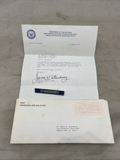 USAF Lieutenant General James Stansberry Autograph With Name Tag (KK624 picture