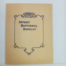 Infant Baptismal Booklet Baby Baptism Prayers 1928 Vintage picture