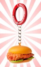 Chick-fil-A Original Chicken Sandwich Key Chain Sealed 2023 LIMITED EDITION picture