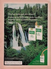 1975 Kool Cigarettes Vintage Print Ad/Poster  Man Cave Bar Art Decor Waterfall picture