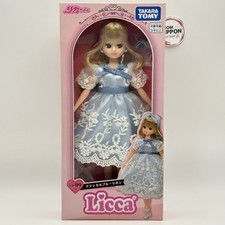 Takara Tomy Licca-chan Doll LD-09 Classical Blue Ribbon Dress New picture