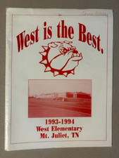 1993-94 West Elementary School  Yearbook - Mt. Juliet Tennessee Bulldog cover picture