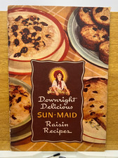 Sun-Maid Downright Delicious Raisin Recipes VTG Cookbook Pamphlet/Booklet c1950s picture