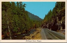 Vintage McKenzie River From Clear Lake Cut-Off Road Oregon Postcard F3 picture