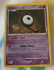 AUTHENTIC 2007 Pokémon Card Unown Z Lv.16 (Secret Wonders 72) picture