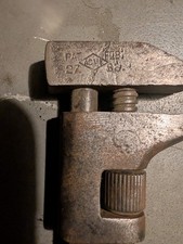 Acme Antique Adjustable Monkey Pipe Wrench Twisted Handle Small 5