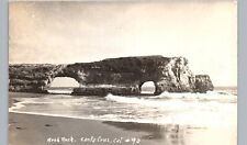 ARCH ROCK santa cruz ca real photo postcard rppc california beach wave shore picture