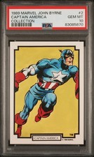 1989 MARVEL JOHN BYRNE COLLECTION #2 CAPTAIN AMERICA PSA 10 picture