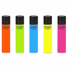 Clipper Classic Large Reusable Lighter Solid Fluorescent Colors Smoking Accessor picture