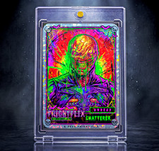 Fright Flix - Chatterer *UNDEAD* Holo Trading Card Fan Made Print *MINT* Signed picture