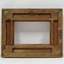 Ca. 1880-1900 old wooden painting frame fold dimensions 12.8 x 8.3 in picture