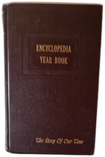 1963 Grolier Encyclopedia Year Book The Story Of Our Time Hardbound Vintage picture