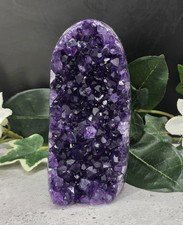 Uruguay Amethyst Standing Cluster Deep Purple Crystal Display Specimen, Natural  picture