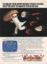 Burger Time 1983 Video Game Atari 2600 Apple Ii Ibm 80S Vtg Pin Up Print Ad 8X11 picture