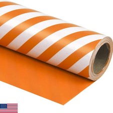 WRAPAHOLIC 30 Inch Reversible Orange Wrapping - 30 Inch X 33 Feet BZP-TW-O picture