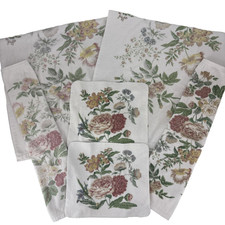 Vintage Martex 6 Piece Towel Set Floral Wash Cloth, Hand, Bath Liberty London picture