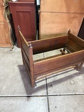 Vintage Victorian Eastlake Baby Crib/Cradle MISSING BASE/LEGS picture
