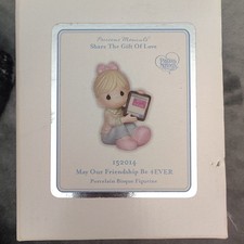 Precious Moments “May Our Friendship Be 4EVER” Porcelain Figurine 2015 Boxed picture
