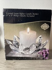 Shannon Crystal By Godinger Crystal Lotus Candle Holder 3