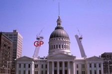 #XX164 - b Old 35mm Slide Photo- St Louis Arch Construction- Being Built- 1965 picture