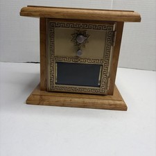 Handcrafted VTG 1965 Post Office Mail Box Combination Door Wooden Bank Lock Box picture