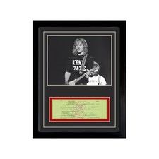 Joe Walsh Reproduction Signed Cancelled Check  Framed Display picture