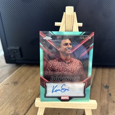 2025 Topps Chrome Deadpool Dopinder/Karan Soni Autograph Card 199 Aqua Refractor picture